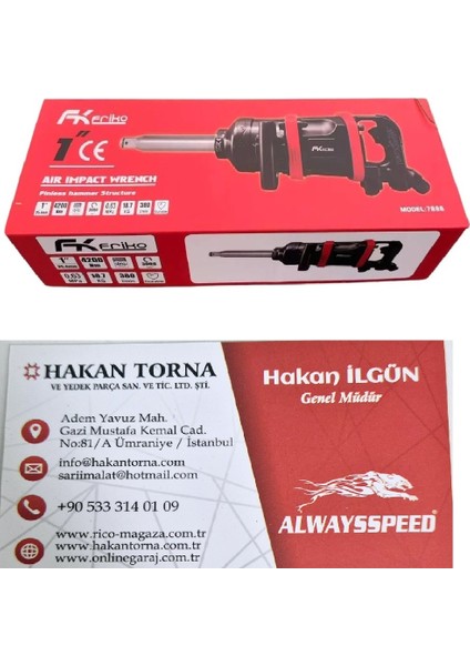 Havalı Somun Sökme Sıkma 1” Uzun Namlulu 4200 Nm