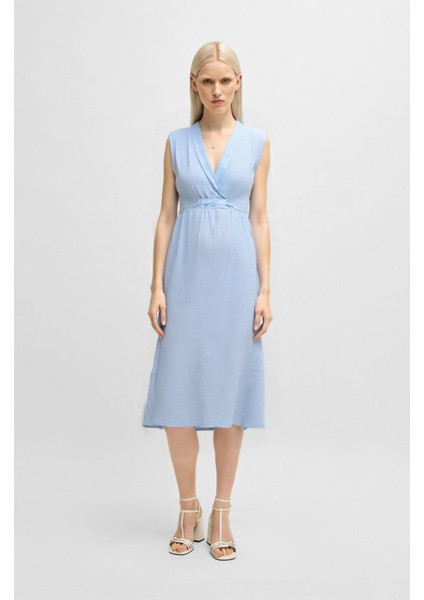 Midi Boy Anvelop Keten Elbise