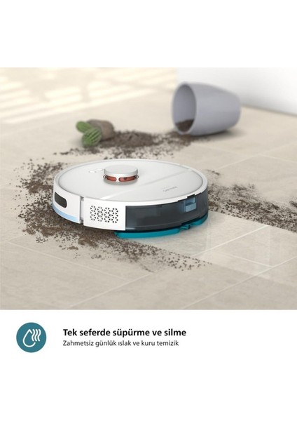 2000 Vaccum En Hızlı Serisi Islak Kuru Moplu Istasyonlu Robot Süpürge, XU2100/20 Evimtechx