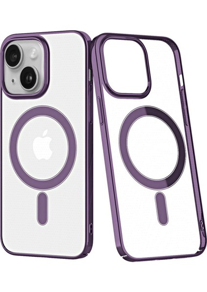 Apple iPhone 14 Plus Kılıf Element Magneticsafe Sert Kapak - Mor Mrayd