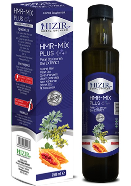 Hmr-Mix Plus Pelin Otu At Kestanesi Kudret Narı İçeren 250 ml