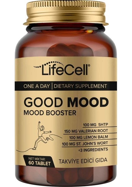 Good Mood Booster | Ruh Halinizi Dengeleyin! 5htp ve Valerian İçeren Kompleks Takviye Edici Gıda