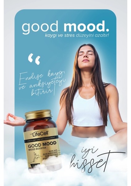 Good Mood Booster | Ruh Halinizi Dengeleyin! 5htp ve Valerian İçeren Kompleks Takviye Edici Gıda