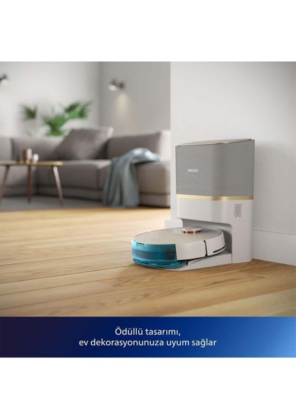 Islak Kuru ve Mop Özellikli Premium Robot Süpürge, Ultra Emiş Gücü, Lazer Navigasyon, 180 Dk. Süre