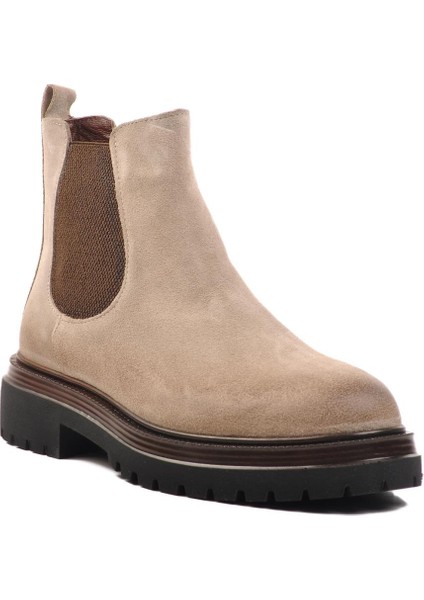 BR-44001 M Bej Nubuk Hakiki Deri Erkek Bot