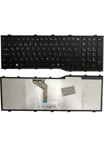 Nion Fujitsu Siemens Lifebook AH532-G21-701 Uyumlu Notebook Klavye (Siyah Tr)