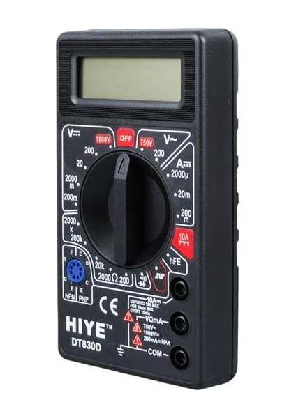 Hiye DT-830D Dijital Avometre Multimetre Ölçü Aleti
