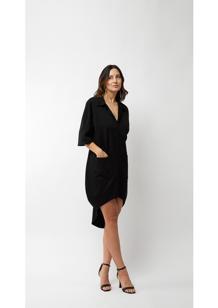 Arkası Uzun Önü Mini Salaş Elbise fırsatları