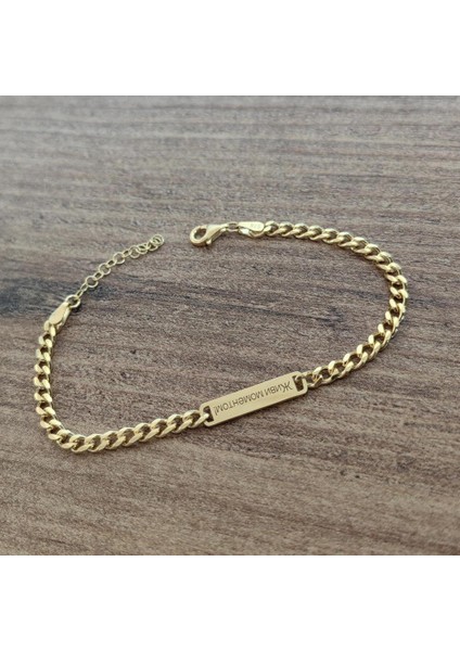 Isim Yazılı 925 Gümüş Bileklik - Kişiye Özel Isim Yazılabilen, Zarif ve Günlük Kullanıma Uygun Tasarım fırsatları