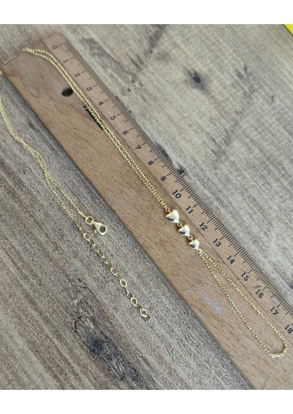 Şık 3 Sıra Kalp Model Gümüş Şahmeran Bileklik (Taşsız) - Rose fırsatları