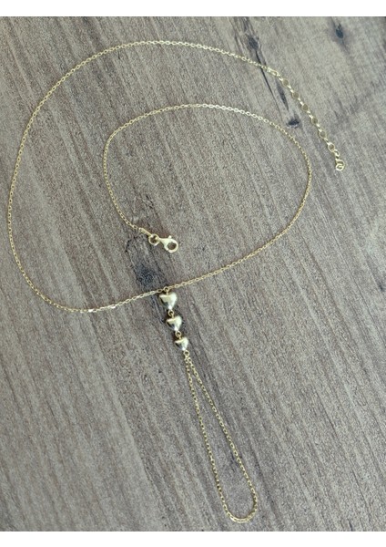 Şık 3 Sıra Kalp Model Gümüş Şahmeran Bileklik (Taşsız) - Rose indirimleri