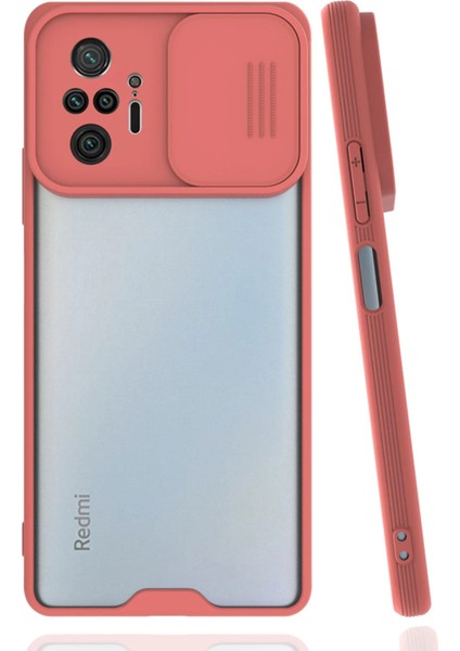 Xiaomi Redmi Note 10 Pro Kılıf Platin Kamera Koruma Silikon - Pembe Mrayd
