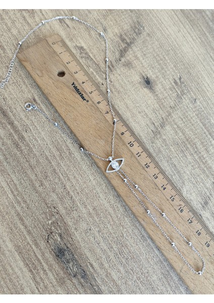 Göz Figürlü Top Zincirli Gümüş Şahmeran Bileklik – Özel Tasarım - Rose Renk fırsatları