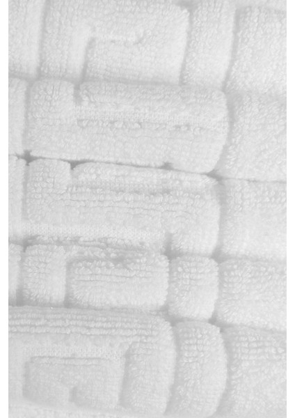 10 Lu Otel Ayak Havlusu Bukle Ayak Izli 50 x 70 cm Beyaz 20/2 Ring 250 gr
