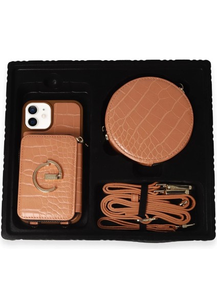Iphone 11 Kılıf Ermes Kapak - Açık Kırmızı Mrayd