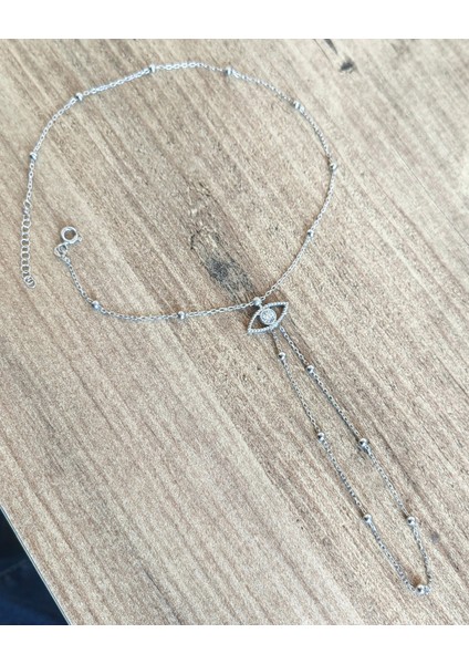 Göz Figürlü Top Zincirli Gümüş Şahmeran Bileklik – Özel Tasarım - Gold Renk indirimleri