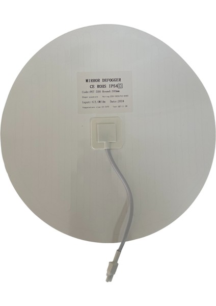 220 Volt Ayna Arkası Buğu Önleyici Rezistans Banyo Ayna Arkası Buğu Çözücü Yuvarlak 30X30 cm