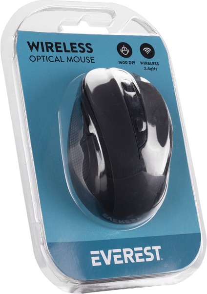 SM-613 Siyah 2.4Ghz Optik Kablosuz Mouse