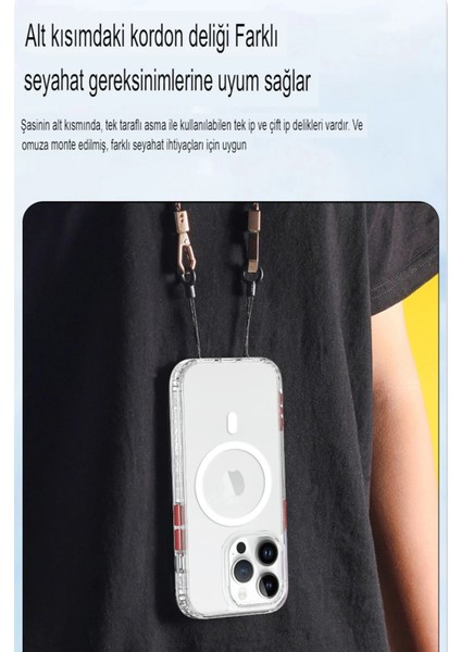 Iphone 14 Pro Kılıf Ramos Magsafe Kapak - Siyah Mrayd