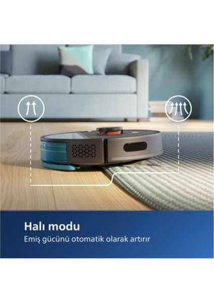 Hepa Filtreli Islak ve Kuru Temizlik Robotu, 4000 Pa Yüksek Emiş Gücü