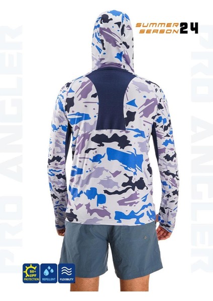 Pro Angler S24 Buff & Hoodi Natural Blue Camo modelleri