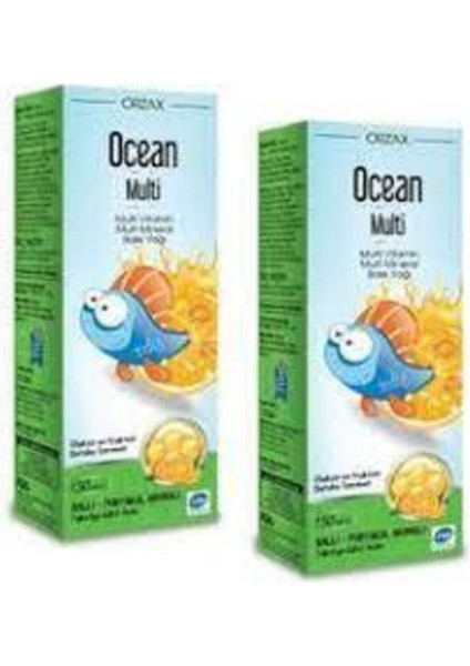 Multi Balık Yağı Ballı-Portakal Aromalı Şurup 150ML-2 Adet