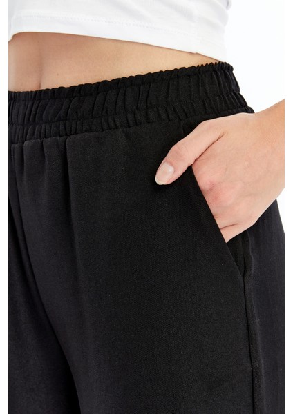 Kadın Pantolon Keten Karışımlı Beli Lastikli Kırışmaz Kumaş Pantolon Keten-Pantolon fırsatları