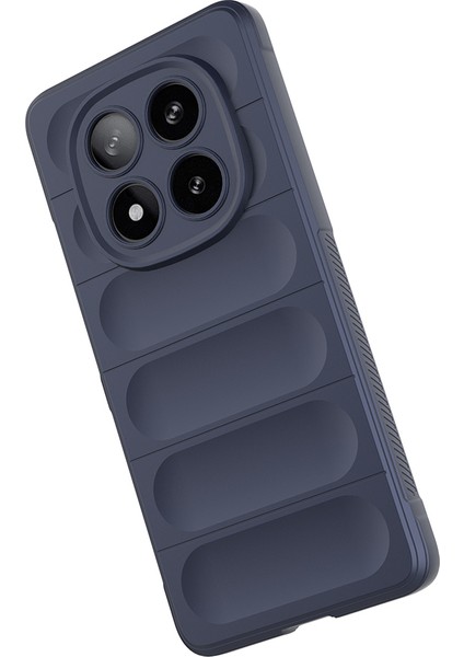 Poco X7 Kılıf Esnek Tpu Oyuklu Arka Yüzey Tasarımlı Ardx Etnik Silikon Kapak - Lacivert modelleri