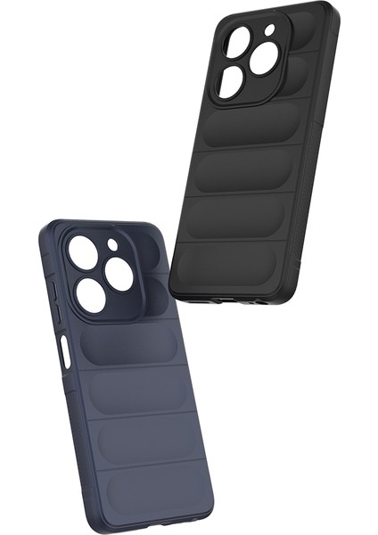 Tecno Spark 20C Kılıf Esnek Tpu Oyuklu Arka Yüzey Tasarımlı Ardx Etnik Silikon Kapak - Koyu Yeşil indirimleri