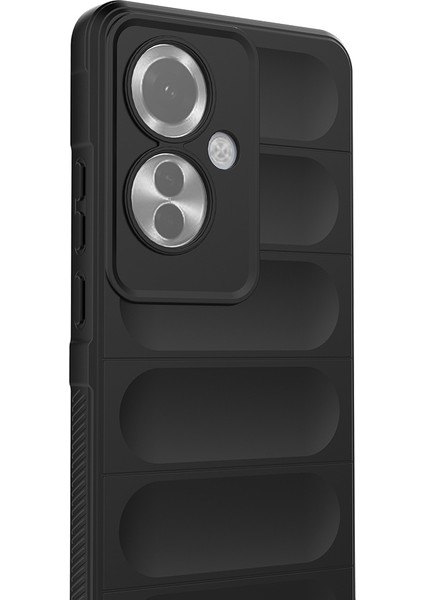 Reno 11F 5g Kılıf Esnek Tpu Oyuklu Arka Yüzey Tasarımlı Ardx Etnik Silikon Kapak - Koyu Yeşil modelleri