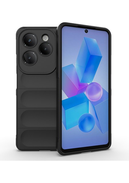 Infinix Hot 40 Pro Kılıf Esnek Tpu Oyuklu Arka Yüzey Tasarımlı Ardx Etnik Silikon Kapak - Koyu Yeşil fiyatları