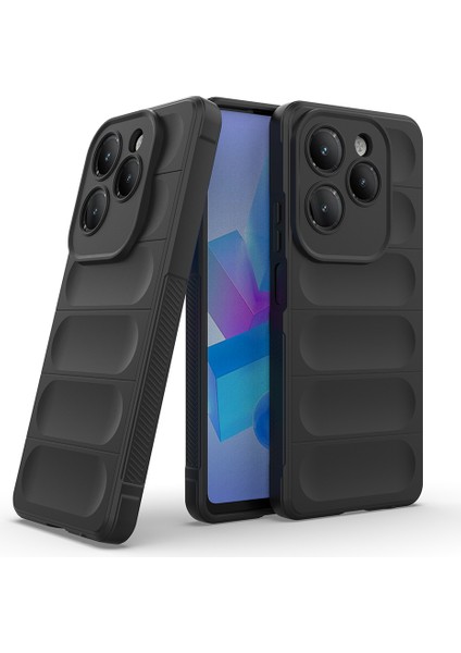 Infinix Hot 40 Pro Kılıf Esnek Tpu Oyuklu Arka Yüzey Tasarımlı Ardx Etnik Silikon Kapak - Koyu Yeşil fırsatları