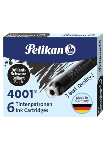 Kartuş Serisi TP6X Dolmakalem Kartuşu, Siyah