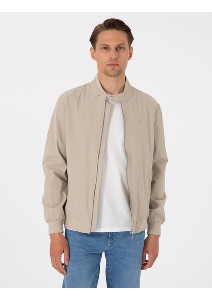 Erkek Bej Bomber Ceket 50307261-VR011