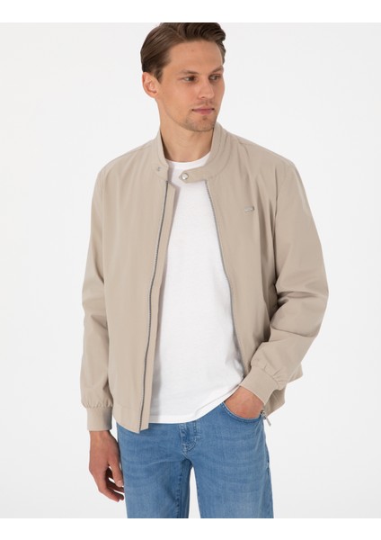 Erkek Bej Bomber Ceket 50307261-VR011