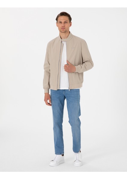 Erkek Bej Bomber Ceket 50307261-VR011