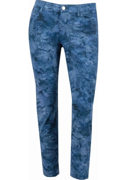 Mona Flower Jersey Düşük Bel Dar Paça Desenli Kadın Pantolon fiyatları