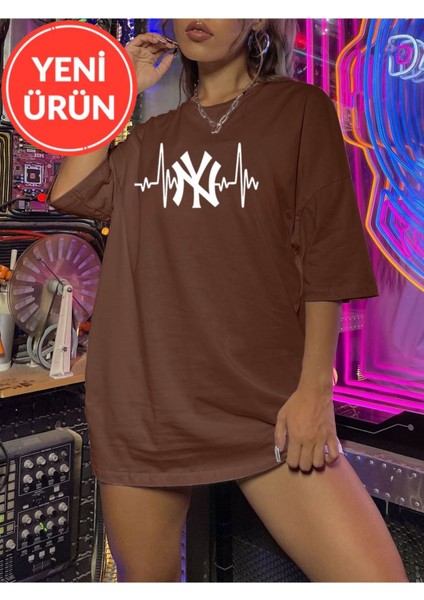 Unisex Yeni Sezon Oversize Ny T-Shirt