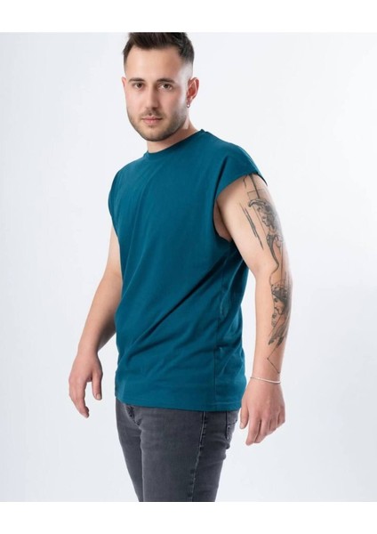 ✅ Kolsuz Erkek T-Shirt – Hafif Kumaş, Modern ve Şık Kesim