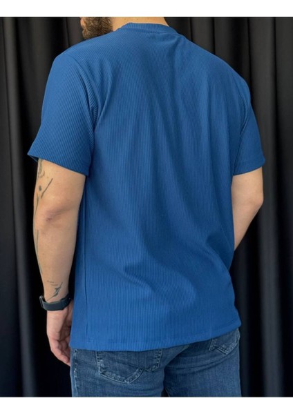 ✅ Bisiklet Yaka Ottoman T-Shirt – Hafif Doku, Rahat Kullanım