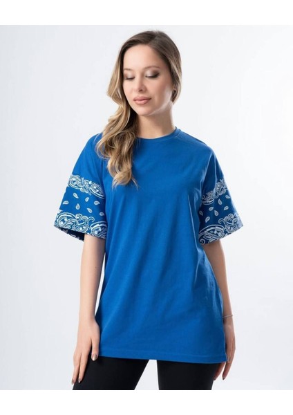 ✅ Unisex Oversize T-Shirt – Kol Baskılı, Trend ve Rahat Stil
