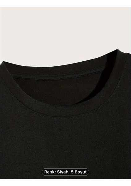Crew Neck Binalar Baskı Erkek Modası Yaz Kısa Kollu Spor Oversize T-Shirt, Rahat ve Çok Yönlü
