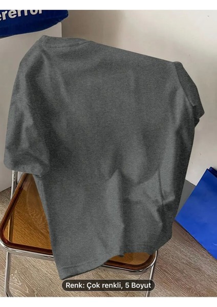 Crew Neck Binalar Baskı Erkek Modası Yaz Kısa Kollu Spor Oversize T-Shirt, Rahat ve Çok Yönlü