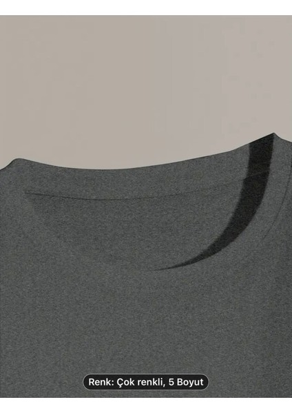 Crew Neck Binalar Baskı Erkek Modası Yaz Kısa Kollu Spor Oversize T-Shirt, Rahat ve Çok Yönlü