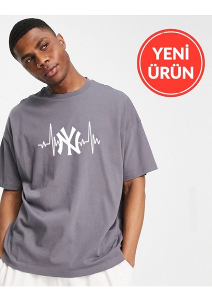 Unisex Yeni Sezon Oversize Ny T-Shirt