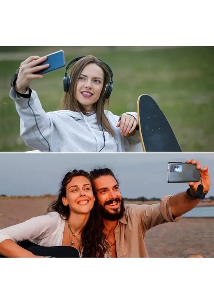Tüm Telefon Modellerine Uyumlu Siyah Telefon Boyun Askı İpi