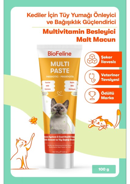 Multi Paste 100 Gr. ( Kediler Için Multivitamin Macunu )