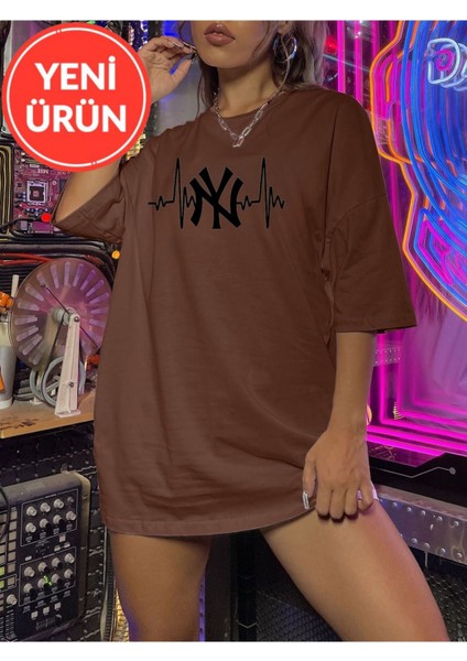 Unisex Yeni Sezon Oversize Ny T-Shirt