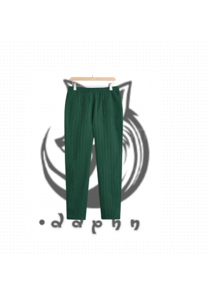 Kadın/erkek Özel Fitilli Ottoman Kumaş Yazlık Bel Lastik Baggy Yeşil Eşofmanaltı Pantolon fiyatları