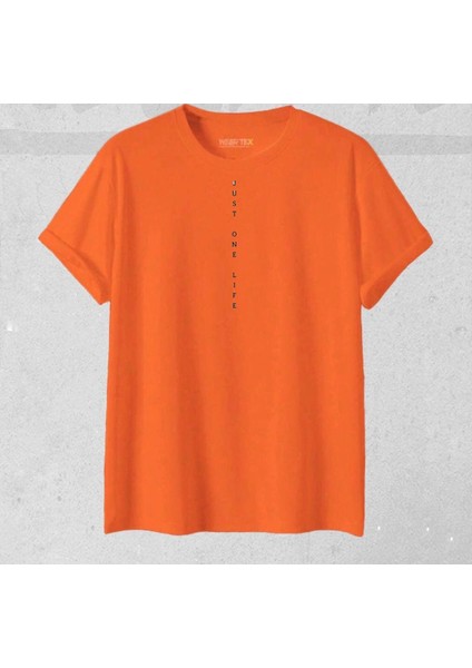 Yeni Sezon Oversize “ Just One Life “ Desenli T-Shirt